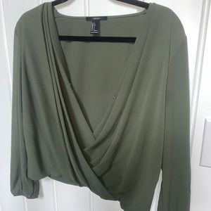 Forever 21 Olive Green Shirt